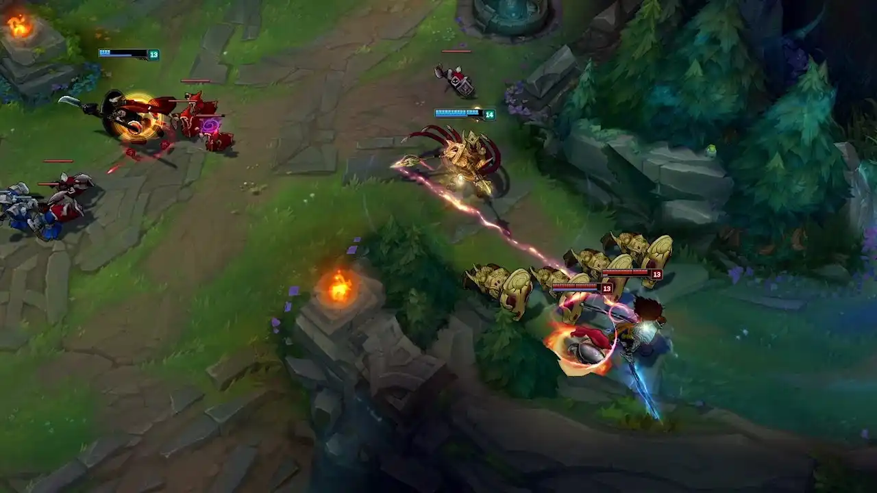 League of Legends Gameplay: Teamfight